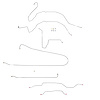 Complete Brake Line Set for 1963-1966 Chevy C10, GM C1500 2WD Trucks with Power brakes/Short Bed [Stainless Steel] - image 1