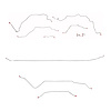 Complete Brake Line Set for 1967-1970 Chevy C10, GMC C1500 2WD Trucks w/Power Brakes/Long Bed/6-Lug/Coil Springs [Stainless] - image 1