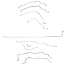 Complete Brake Line Set for 1981-1983 Chevy K3500 Crew Cab Dually Truck with Long Bed/No-ABS [Stainless Steel] - image 1