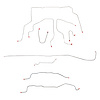 Complete Brake Line Set for 1995-1999 Chevy Tahoe 4WD Truck [Stainless Steel] - image 1