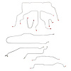 Complete Brake Line Set for 1995-1999 Chevy Suburban 4WD [Stainless Steel] - image 1