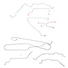 Complete Brake Line Set for 1995-2000 GM 2500/3500 2WD Extended Cab Trucks with Short Bed [Stainless Steel] - image 1