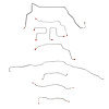Complete Brake Line Set for 2001-2005 Chevy S10, Blazer 4WD with ZR2 Package  [Stainless Steel] - image 1