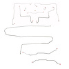 Complete Brake Line Set for 1971-1972 Chevy K10, GM C1500 4WD Trucks w/Power Brakes/Short Bed/Leaf/5-Lug [Stainless Steel] - image 1