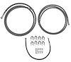 Quick-Fix Fuel Line Kit for 2001-2010 GM 2500HD, 3500, 3500HD Extended Cab Trucks w/Duramax Diesel Engine [Braided Stainless] - image 1
