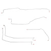 Front Brake Line Set for 1999-2002 Chevy Silverado 1500, GMC Sierra 1500 2WD Trucks [5-PC, Stainless Steel] - image 1