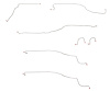 Front Brake Line Set for 2003-2004 Chevy Silverado 1500, GMC Sierra 1500 2WD Trucks w/Rear Disc Brakes [7-PC, Stainless Steel] - image 1