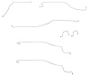 Front Brake Line Set for 2003-2006 Chevy 1500 4WD SUV w/Torsion Bar/Non-TCS [7-PC, Stainless Steel] - image 1