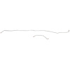Intermediate Brake Line for Select 2000-2005 GM 4WD SUVs  [2-PC, Stainless Steel] - image 1