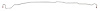 Intermediate Brake Line for 2007-2008 Chevy Silverado, GMC Sierra Reg. Cab Trucks w/6.5 ft. Bed/Rear Drum/No-TCS [Stainless] - image 1