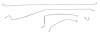 Intermediate Brake Line Set for 1987-1992 GM R3500 Dually Rear-Axle 2WD Trucks [Stainless Steel] - image 1