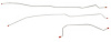 Intermediate Brake Line Set for 1998-2005 Chevy S10, GMC Sonoma ZR2 4WD Trucks [Stainless Steel] - image 1