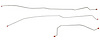 Intermediate Brake Line Set for 1998-2005 Chevy S-10, GMC Sonoma Regular Cab 2WD Trucks w/Short Bed [Stainless Steel] - image 1