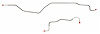 Rear Axle Brake Line Set for 1999-2004 GM 1500 Trucks without Quadrasteer [Stainless Steel] - image 1