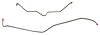 Rear Axle Brake Line Set for 2001-2007 GM 2500HD/3500 Single Rear Wheel w/6.6L/8.1L Engines [Stainless Steel] - image 1