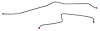 Rear Axle Brake Line Set for 2001-2007 GM 3500 Dually Trucks [Stainless Steel] - image 1