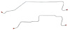 Rear Axle Brake Line Set for 2005-2007 GM 1500 Trucks without Quadrasteer [Stainless Steel]