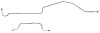 Rear Axle Brake Line Set for 1999-2007 GM 1500HD/2500 Trucks [Stainless Steel] - image 1