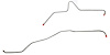 Rear Axle Brake Line Set for 2001-2007 GM 2500HD Trucks with 6.0L Engine [Stainless Steel] - image 1