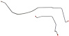 Rear Axle Brake Line Set for 2002-2005 GM 1500 Trucks with Quadrasteer [Stainless Steel] - image 1