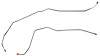 Rear Axle Brake Line Set for 2001-2005 Chevy Suburban, GMC Yukon XL 1500HD/2500 SUVs with Quadrasteer [Stainless Steel] - image 1