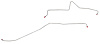 Rear Axle Brake Line Set for 2007-2010 GM 2500HD Trucks with 6.0L Gas Engines [Stainless Steel] - image 1
