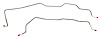 Rear Axle Brake Line Set for Select 1981-1991 GM C3500/K3500, R3500/V3500 without ABS [Stainless Steel] - image 1