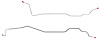 Rear Axle Brake Line Set for 1990-1991 Chevy K5 Blazer [Stainless Steel] - image 1