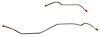 Rear Axle Brake Line Set for 1998-2005 Chevy Blazer, GMC Jimmy ZR2 4WD Trucks [Stainless Steel] - image 1