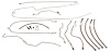Complete Fuel Line Kit for 1996-2000 Chevy Reg. Cab/Long Bed Trucks with 5.0L/5.7L Engines  [Stainless Steel] - image 1
