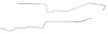Main Front-to-Rear Fuel Line for 1969-1973 Chevrolet Nova [2-PC, 3/8 in. O.D., Stainless Steel] - image 1