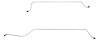 Rear Axle Brake Line Set for 1962-1965 Chevrolet Chevy II/Nova with 6-Cylinder Engine [2-PC, Stainless Steel] - image 1