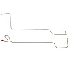 Transmission Oil Cooler Lines for 1966-1967 Chevrolet Chevy II/Nova w/Powerglide Transmission - 3 in. Spacer [Stainless Steel] - image 1