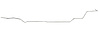 Main Front-to-Rear Fuel Line for Select 1964-1966 GM Models w/Convertible [3/8 in. O.D., Stainless Steel] - image 1