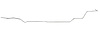 Main Front-to-Rear Fuel Line for 1967 Oldsmobile Cutlass, 442 w/Convertible [3/8 in. O.D., Stainless Steel] - image 1