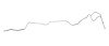 Fuel Return Line for 1970-1972 Pontiac GTO, Lemans, Tempest w/Convertibe/Non-Emission [1/4 in. O.D., Stainless Steel] - image 1