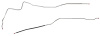 Main Front-to-Rear Fuel Line for 1970-1972 Buick Skylark, GS w/Hardtop [3/8 in. O.D., Stainless Steel]