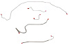 Front Brake Line Set for Select 1970 GM Models [5-PC, Stainless Steel] - image 1