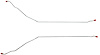 Rear Axle Brake Line Set for Select 1966 GM Models  [2-PC, Stainless Steel] - image 1