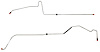 Transmission Oil Cooler Lines for 1968-1972 Oldsmobile Cutlass, 442 with TH350/400 Transmissions [Stainless Steel] - image 1