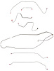 Complete Brake Line Set for 1967 Buick Skylark, GS w/Hardtop/Manual Drum [Stainless Steel] - image 1