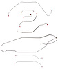 Complete Brake Line Set for 1967 Buick Skylark, GS w/Hardtop/Power Disc/3/8 in. Port [Stainless Steel] - image 1