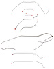Complete Brake Line Set for 1967 Buick Skylark, GS w/Convertible/Power Disc/7/16 in. Port [Stainless Steel] - image 1