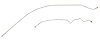 Intermediate Brake Lines  for 1994-2001 Jeep Cherokee XJ [Non-ABS, Stainless] - image 1