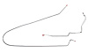 Intermediate Brake Lines for 1995-1996 Jeep Grand Cherokee ZJ [Disc/Disc, Stainless Steel] - image 1