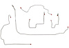 Front Brake Line Kit for 2007-2011 Jeep Wrangler JK [Stainless] - image 1