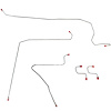 Front Brake Line Kit for 1993-1995 Jeep Wrangler YJ [Non-ABS, Stainless] - image 1