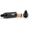 Billet Aluminum In-Line Fuel Filter for Gasoline Applications, 5 in. Long [-10 AN Black] - image 2