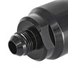 Billet Aluminum In-Line Fuel Filter for Gas, E85 & Alcohol Applications, 5 in. Long [-8 AN Black] - image 4