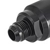 Billet Aluminum In-Line Fuel Filter for Gas, E85 & Alcohol Applications, 5 in. Long [-10 AN Black] - image 4
